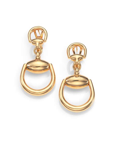 gucci gold drop earrings